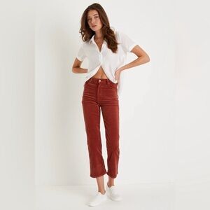 LEVI’S Wedgie Straight Pants Jeans Corduroy Burnt Orange Casual Boho 30